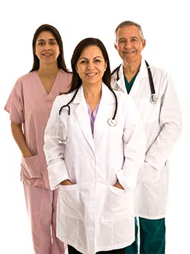 Image of two doctors and a nurse.